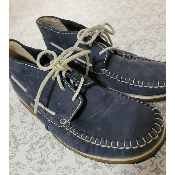 Clarks Originals  Chukka Shoes Size 8.5 Crepe Soles Blue Color - Picture 1 of 12
